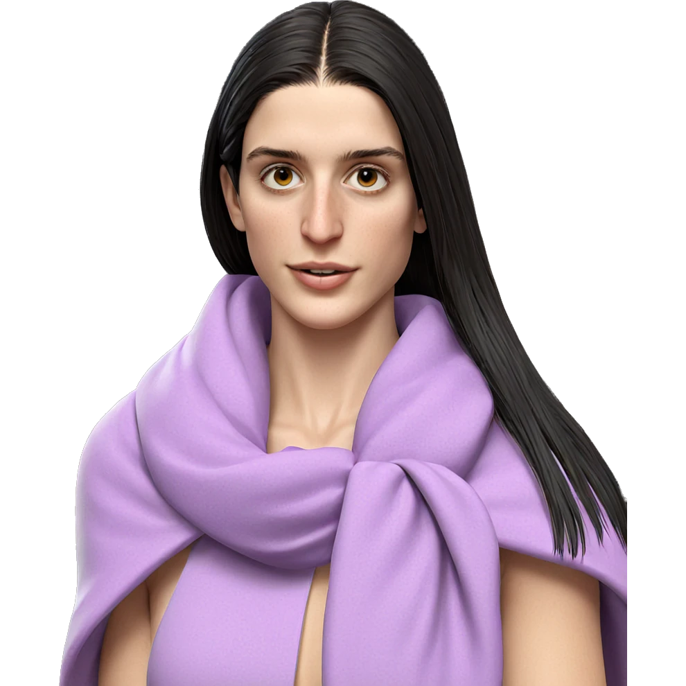 realistic portrait of girl emoji