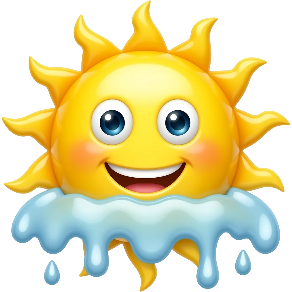je veux des emoji soleil qui fond beaucoup avec le sourire emoji