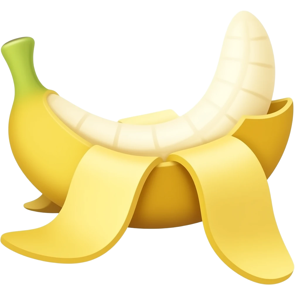 banana with a bite out of the peel emoji