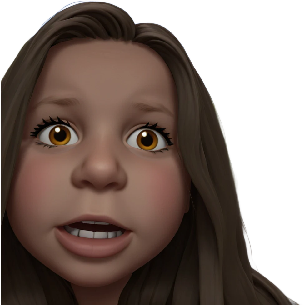 girl with long brown hair emoji
