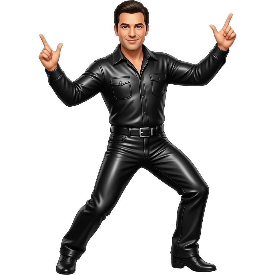 vito spatafore dancing in leather chaps emoji