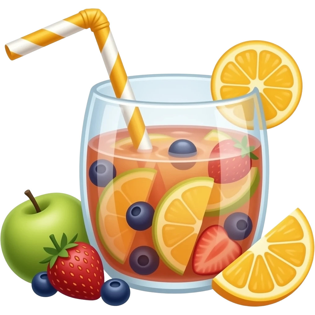 Mixed fruit punch emoji