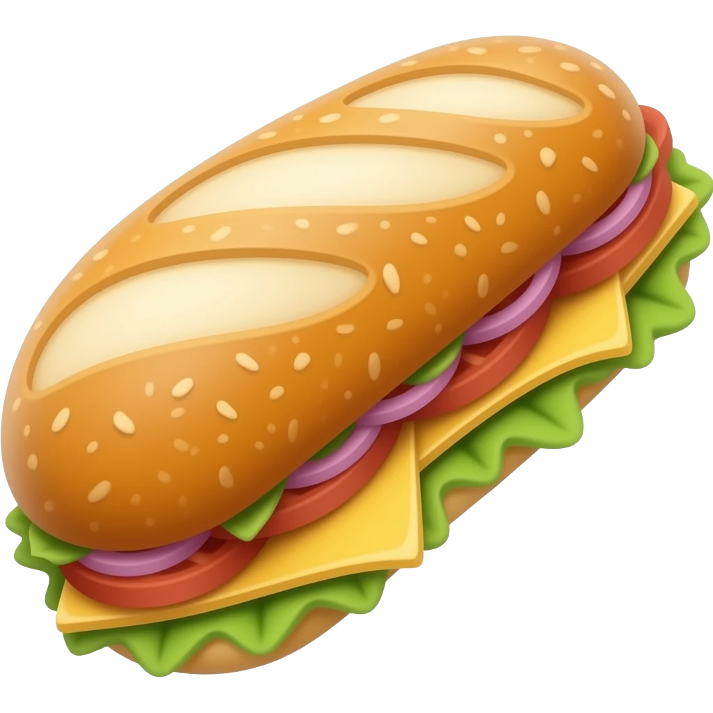 turkey and cheese submarine emoji
