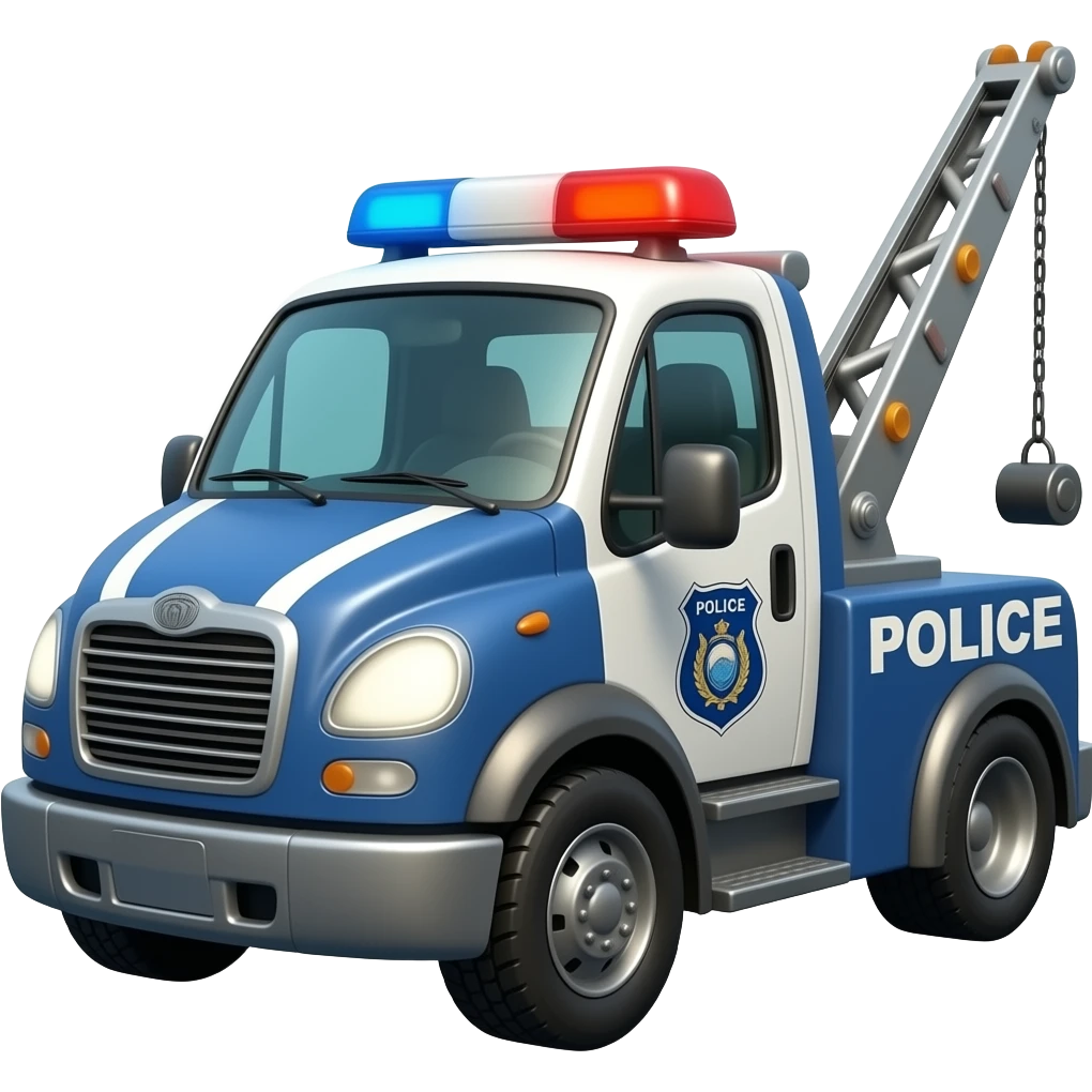 Monster Police Tow Truck emoji