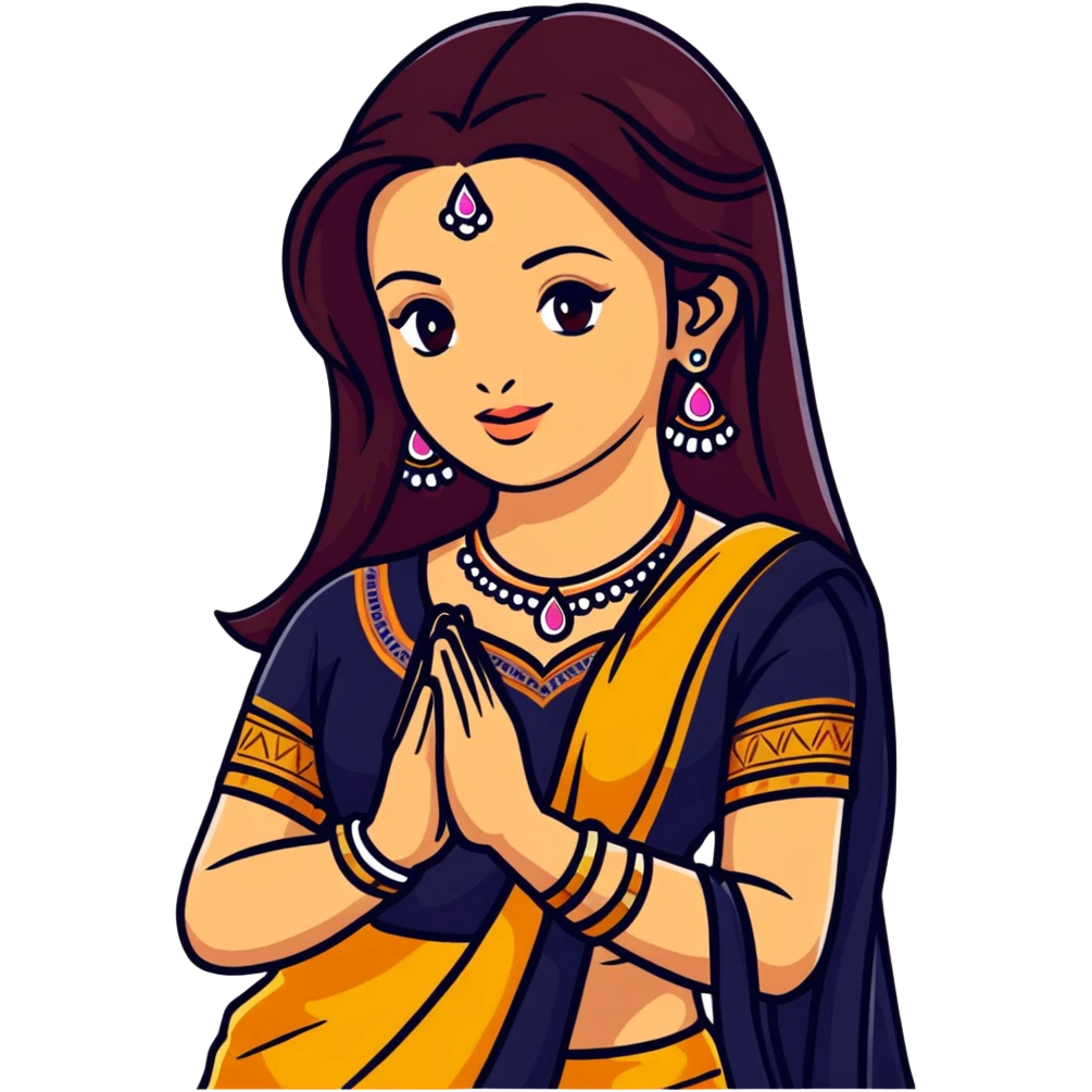 Aishwarya Rai in a lehenga, traditional Indian bridal outfit, jewelry emoji