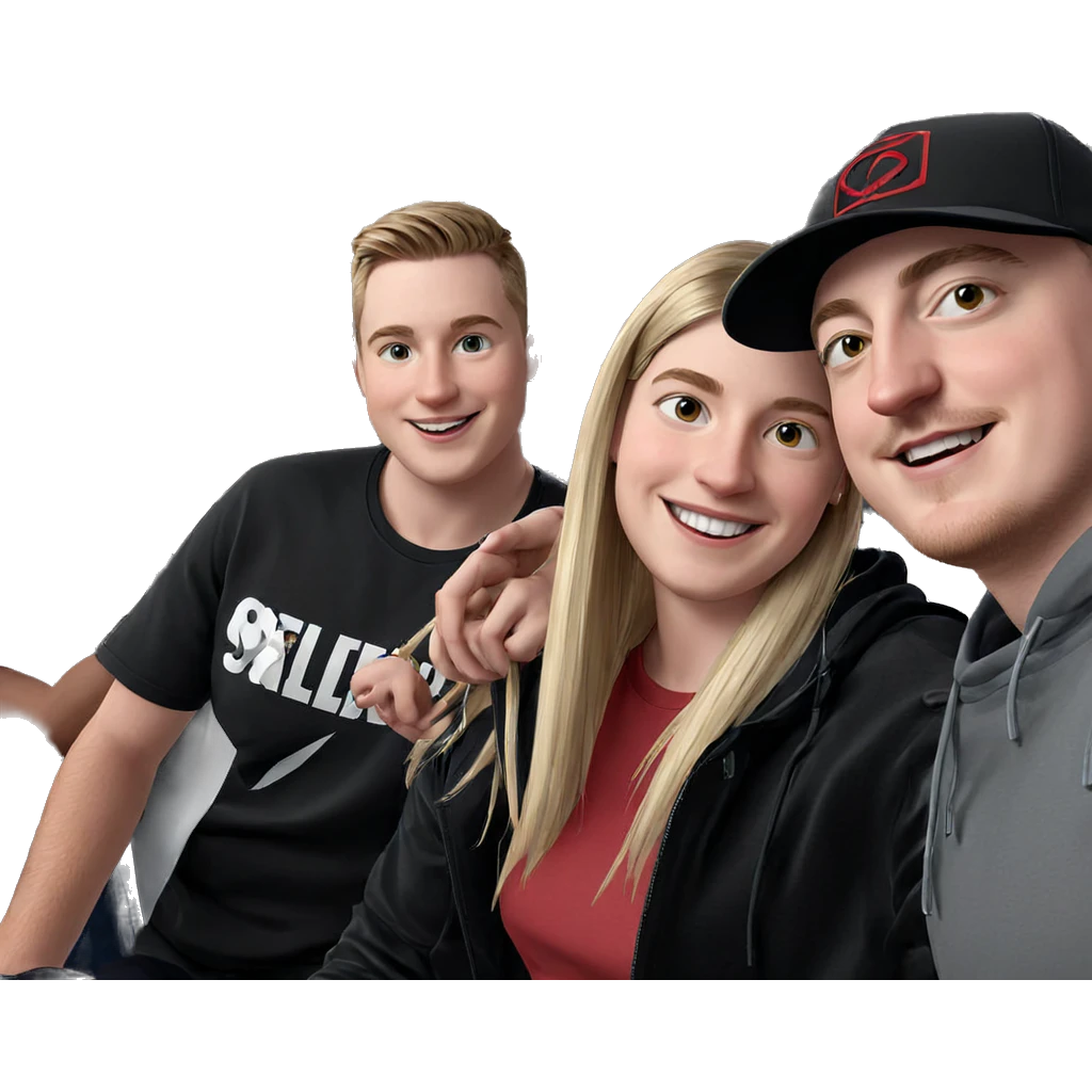 smiling boys with diverse styles emoji