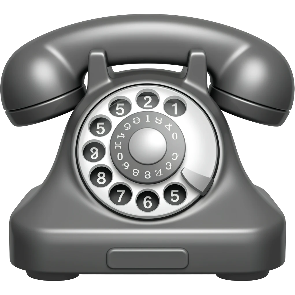 telefono en tono gris o negro emoji