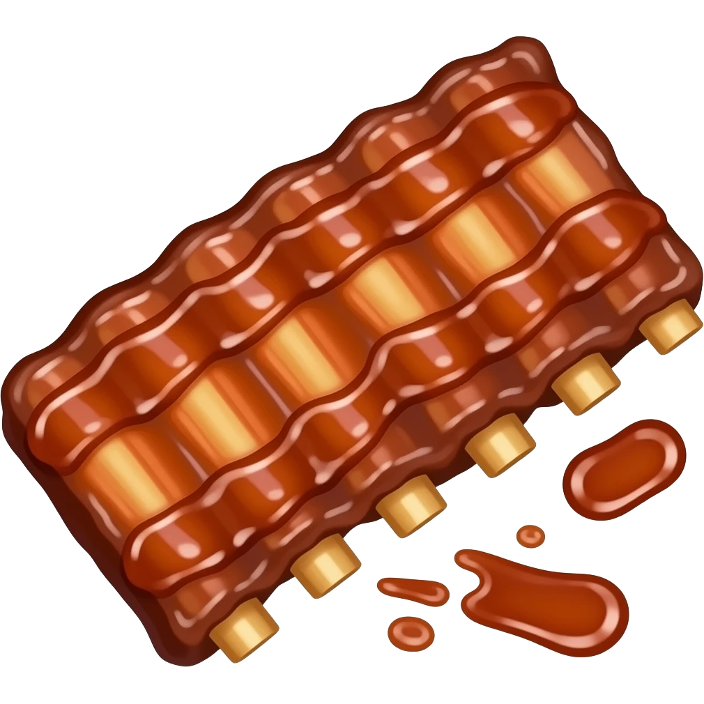 brush souce spare ribs emoji