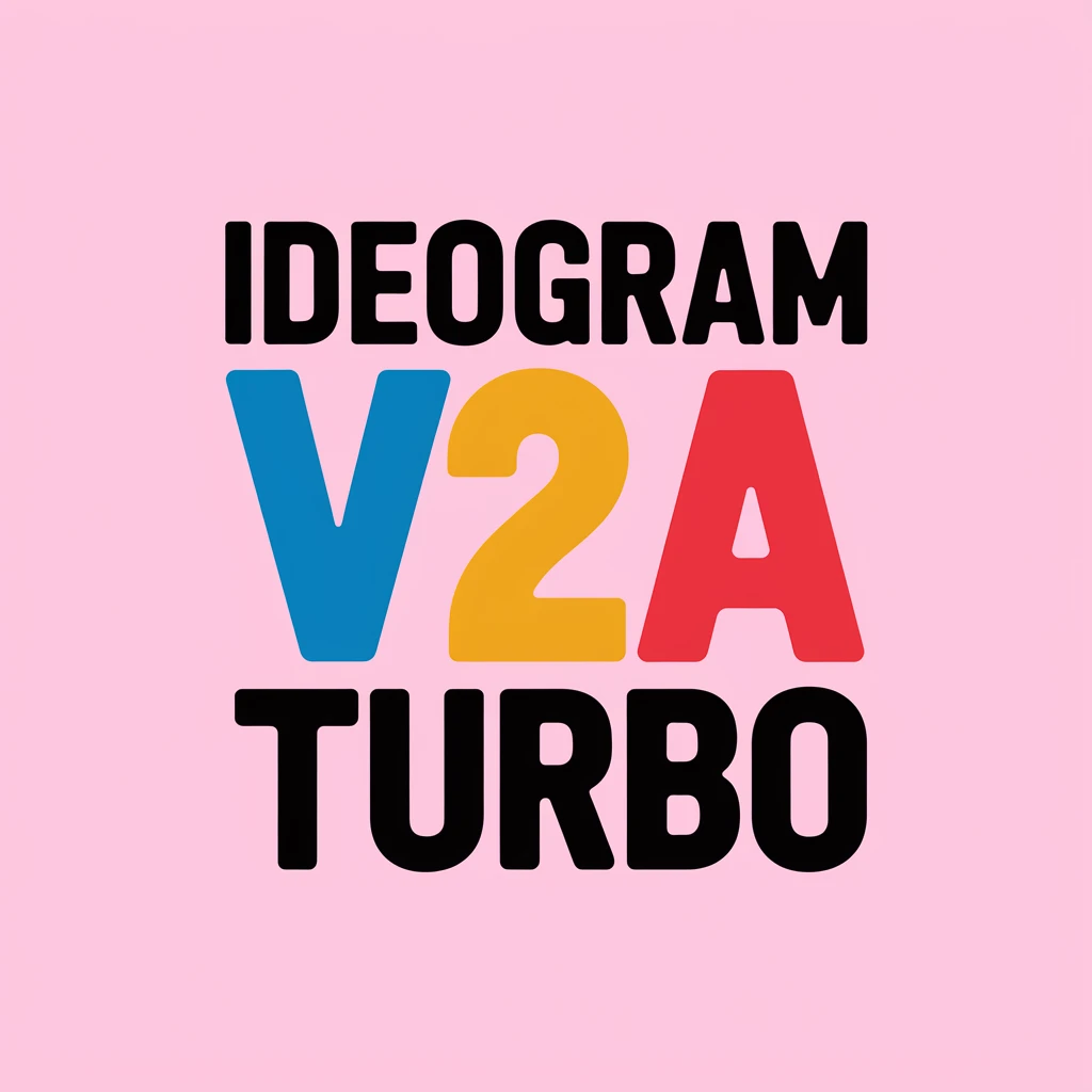 make a colorful text of "Ideogram V2a Turbo" emoji