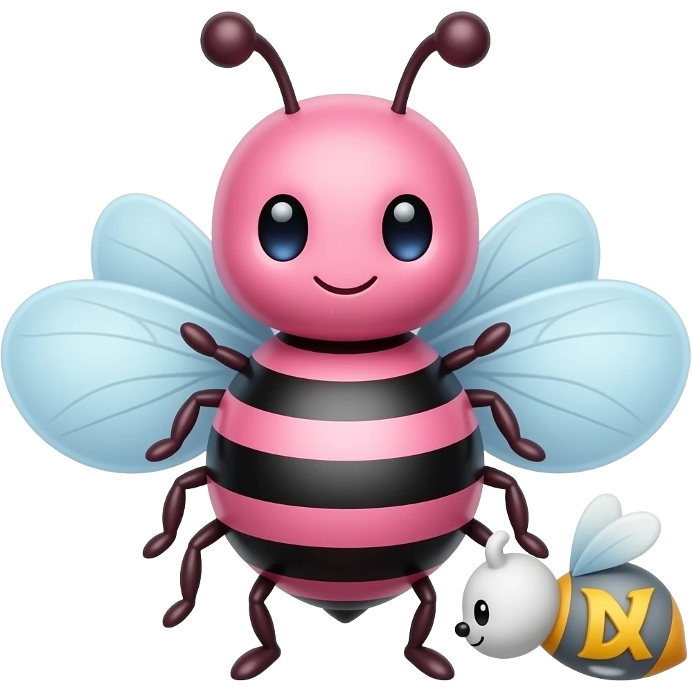 pink spelling bee emoji