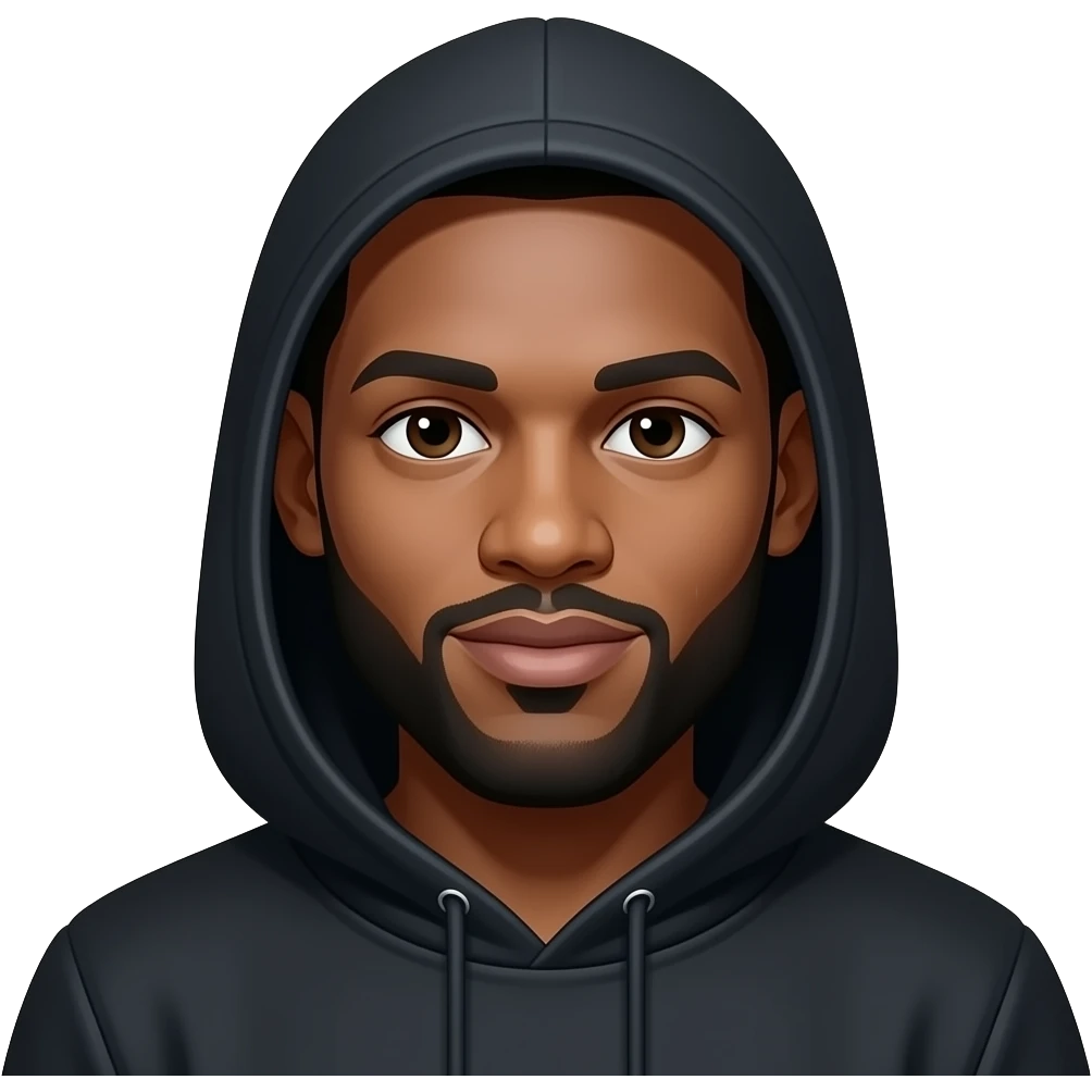 Black Hooded Carmelo Anthony emoji