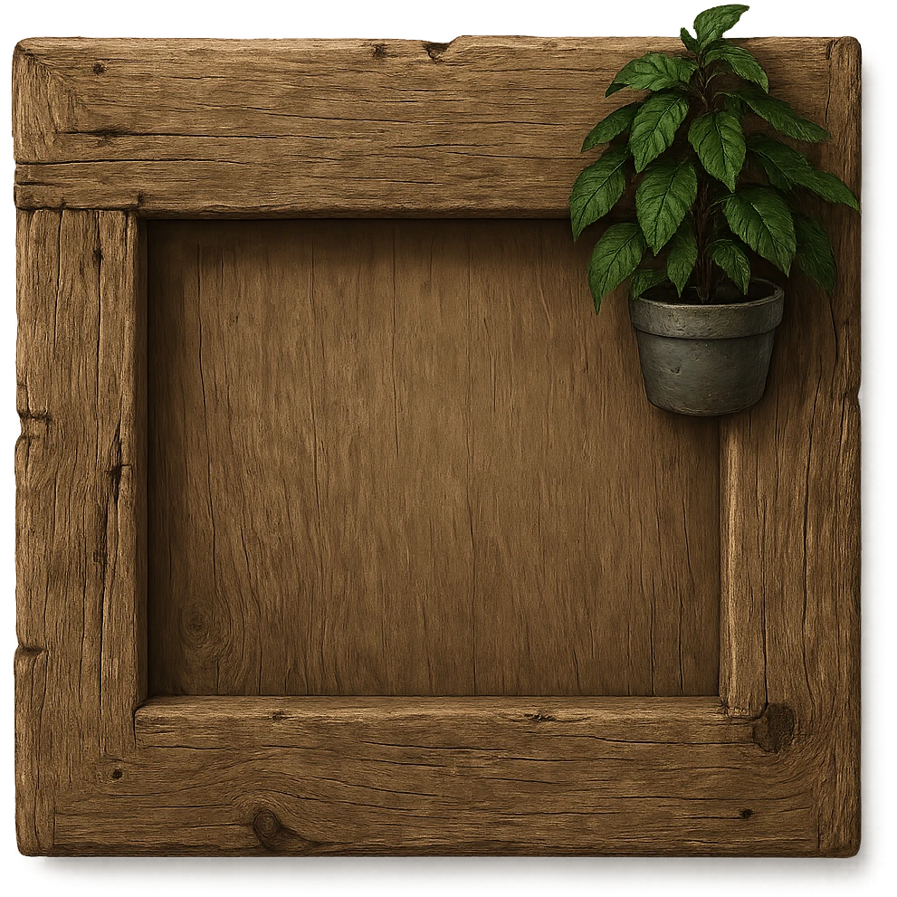 Edit the image to depict an aged wood plank with visible grain texture, realistic style, and no background (transparent). Emphasize the aged wood grain details. emoji