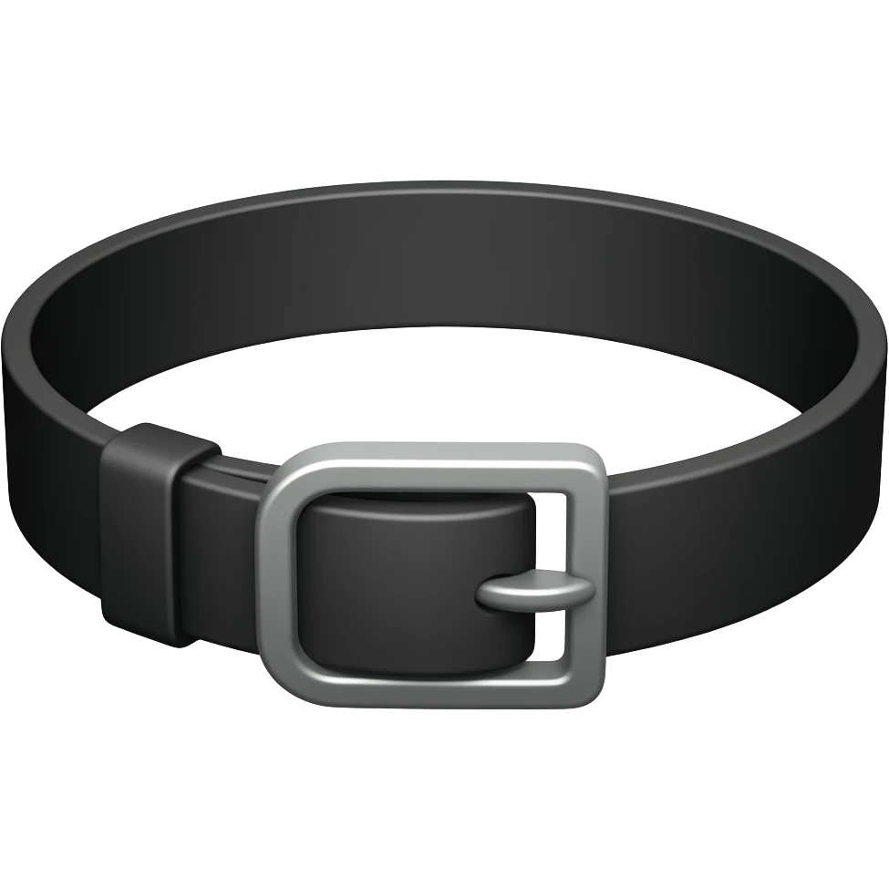 black dog collar emoji