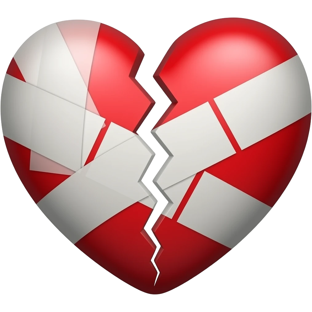 Broken heart with bandages emoji