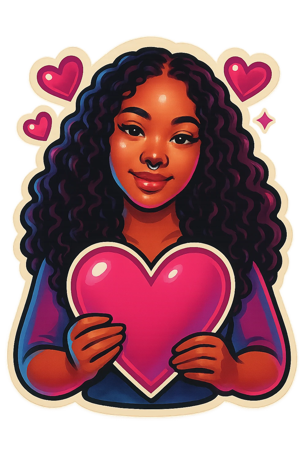 in love hearts
holding a pink heart  emoji
