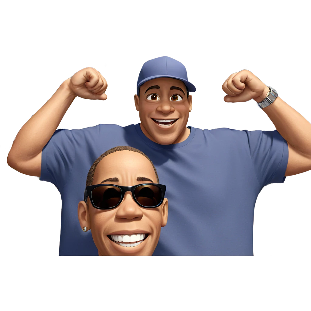 boys enjoying a sunny day emoji