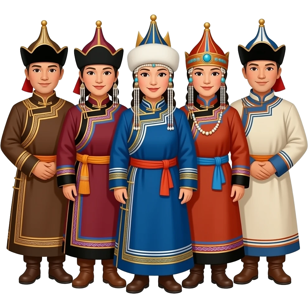 yakutian people in national clothing emoji