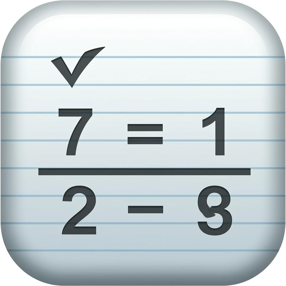 Notes app logo with equations emoji