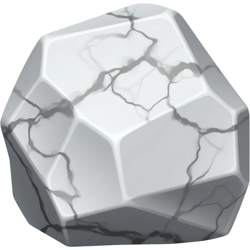 Processed marble rock emoji
