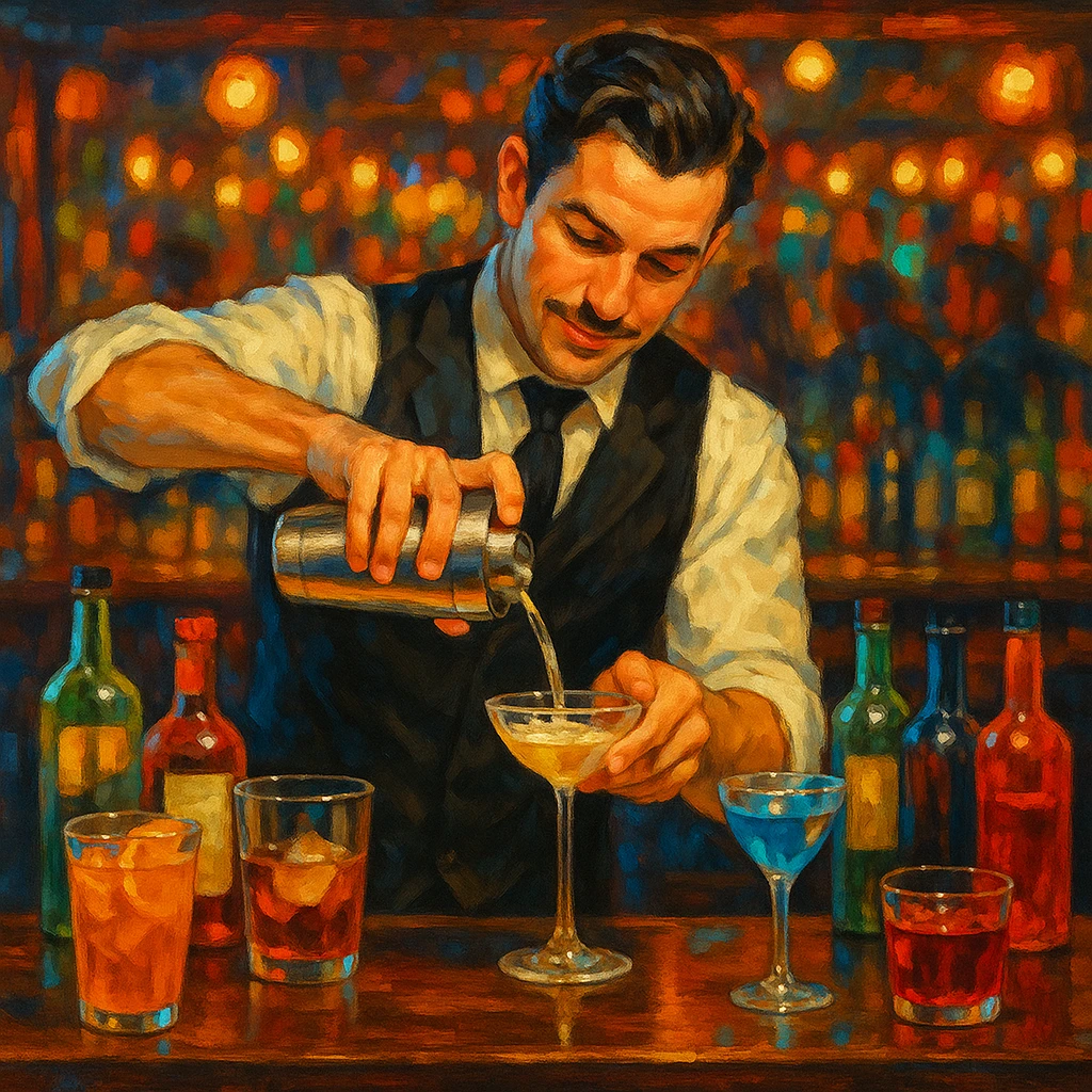 bartender mixing drinks emoji