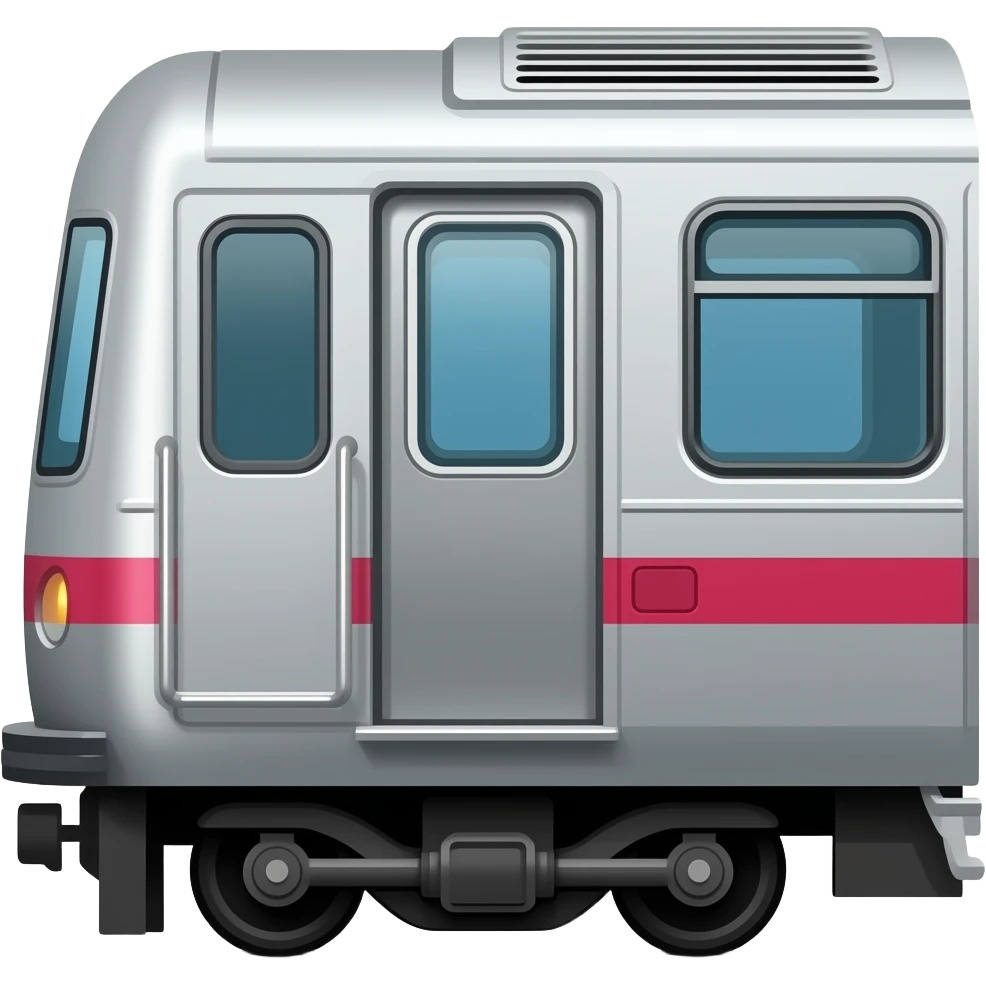 subway only from 90 degrees from the side emoji