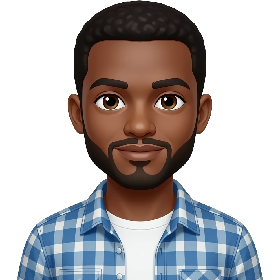 black man standing emoji