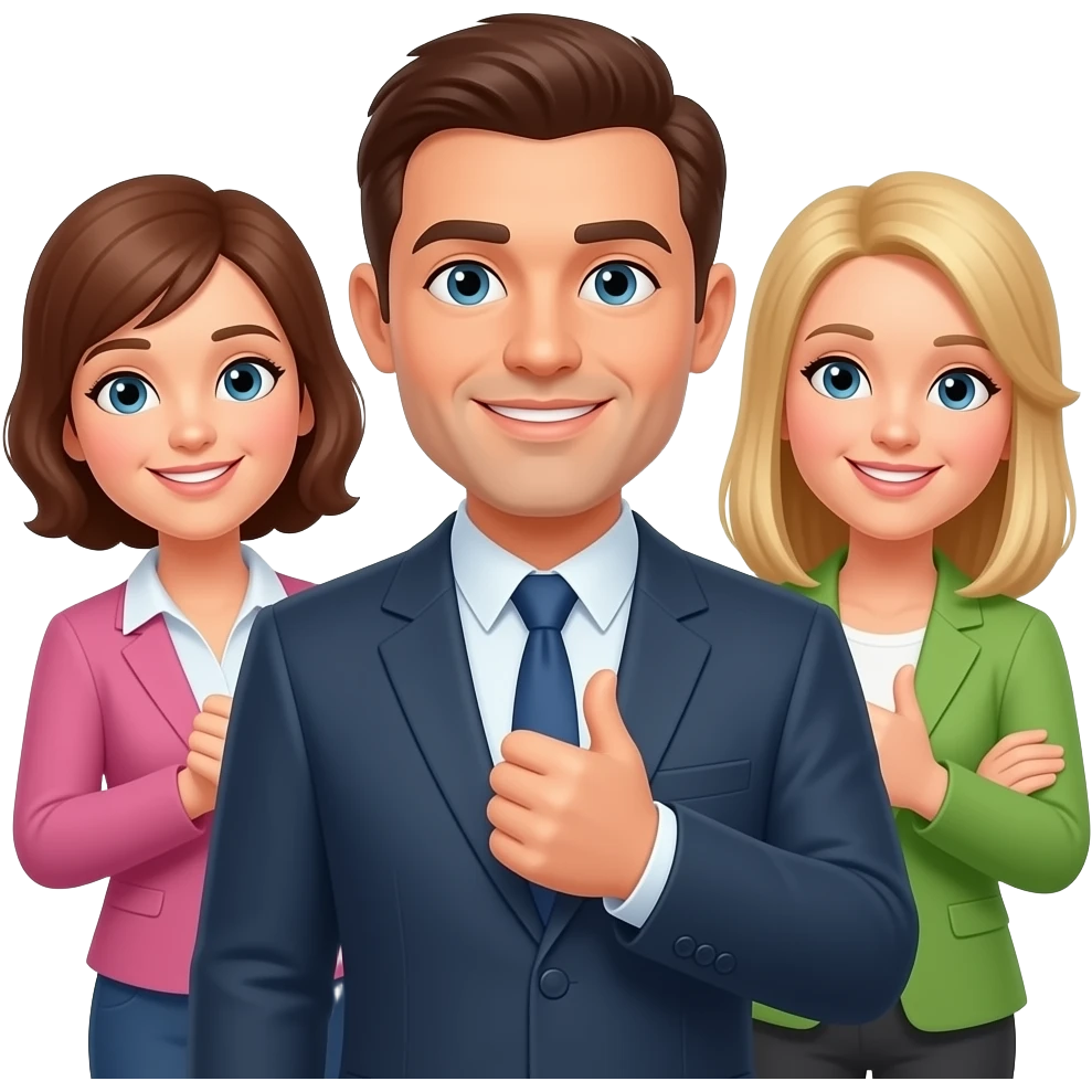 personas poniendose de acuerdo emoji