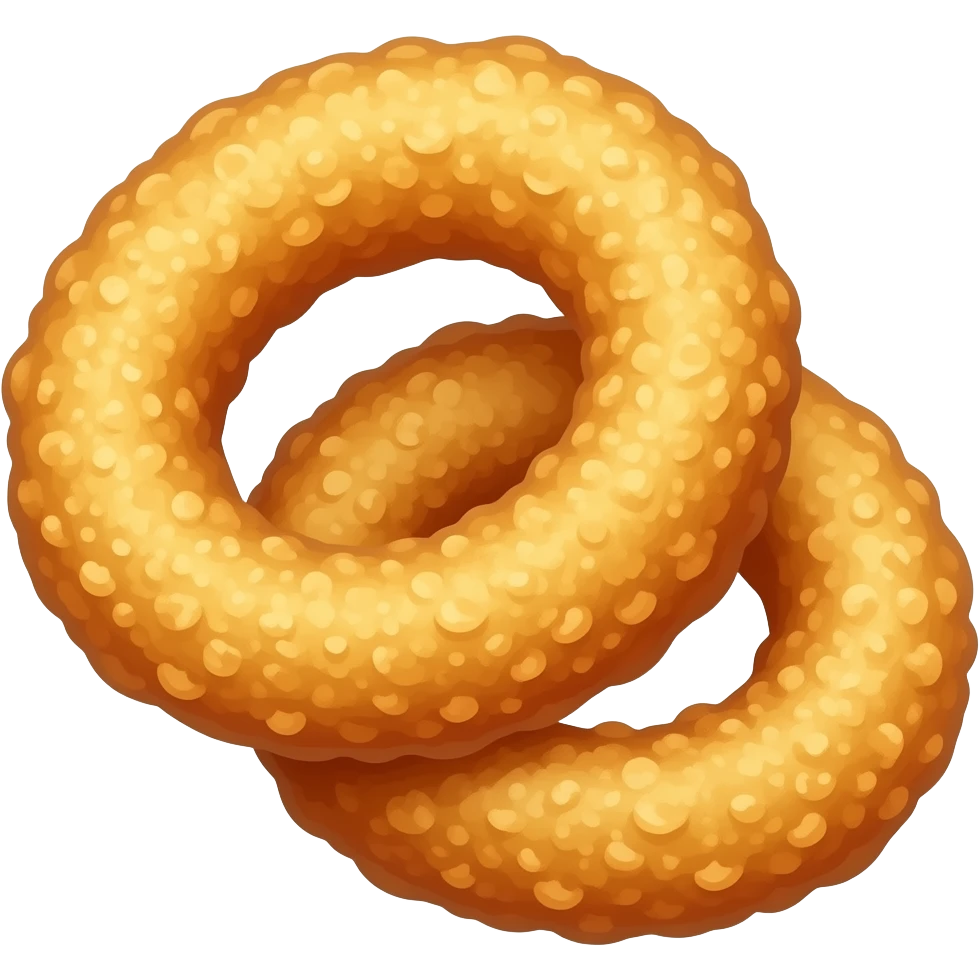 anelli di cipolla fritti emoji