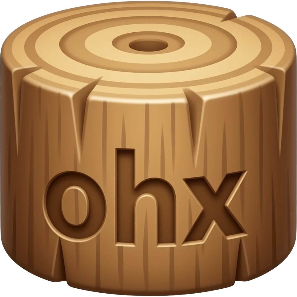 木材上刻下记号， emoji