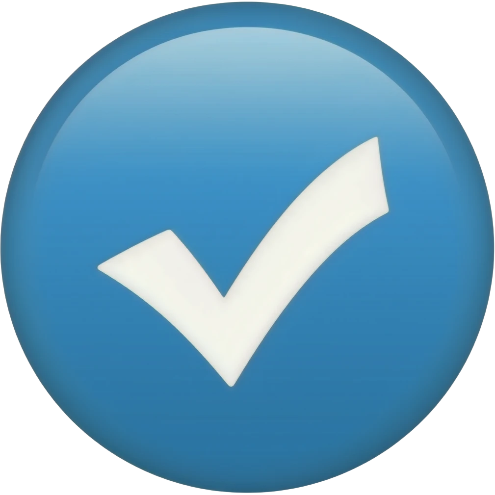 blue tick for telegram emoji
