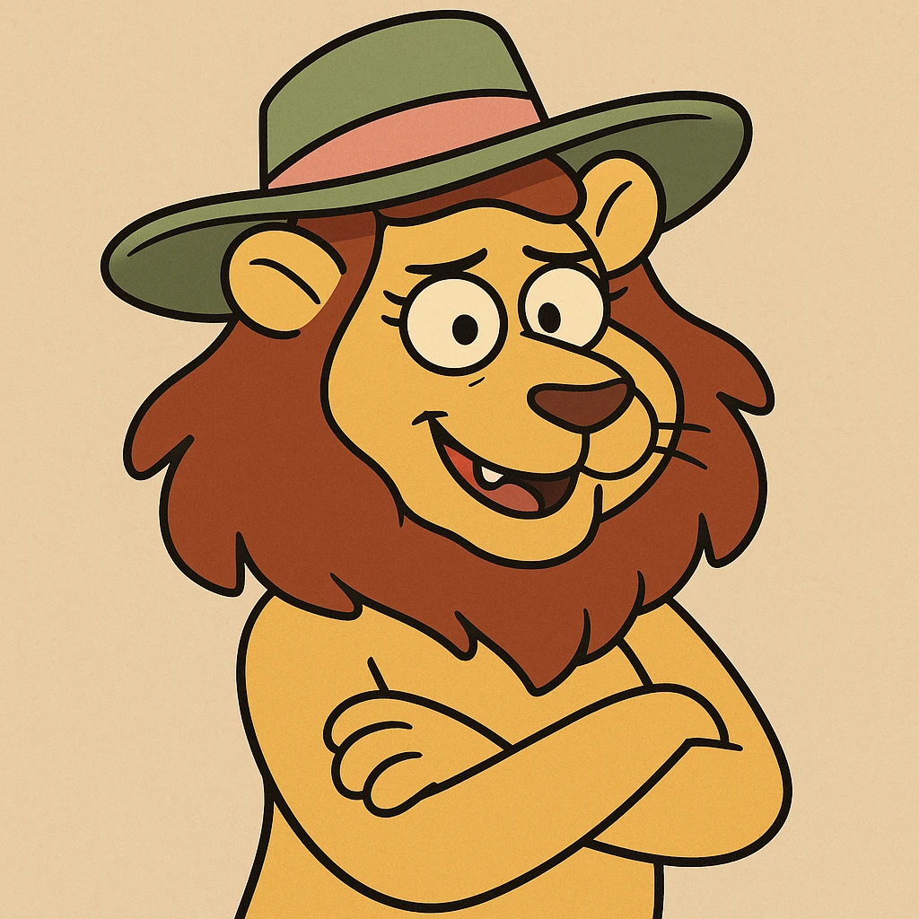 Sophie hat lion emoji