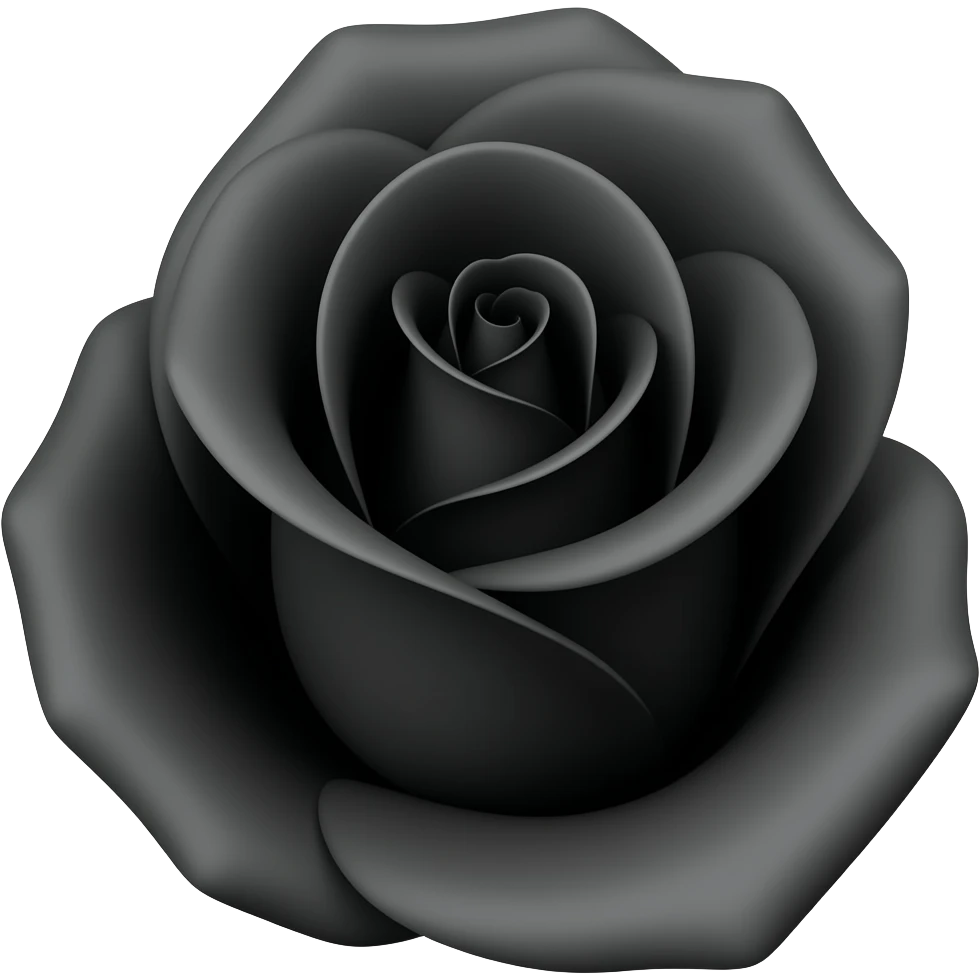 Black rose emoji