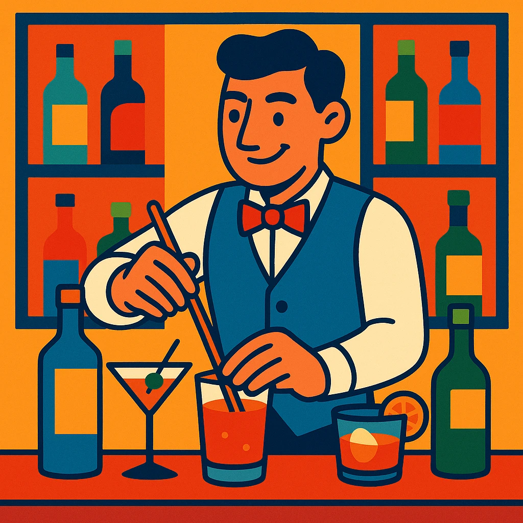 bartender mixing drinks emoji