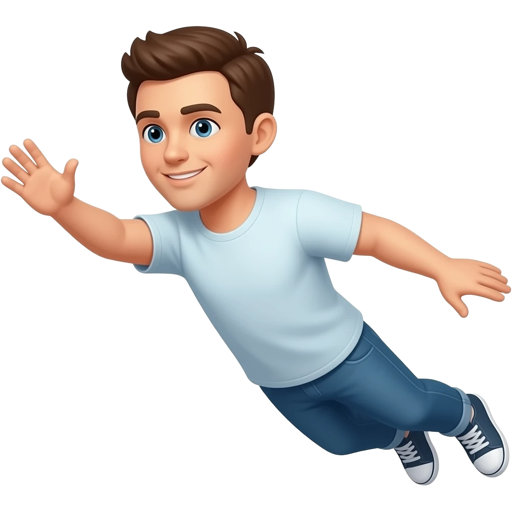 persona flotando en el aire emoji