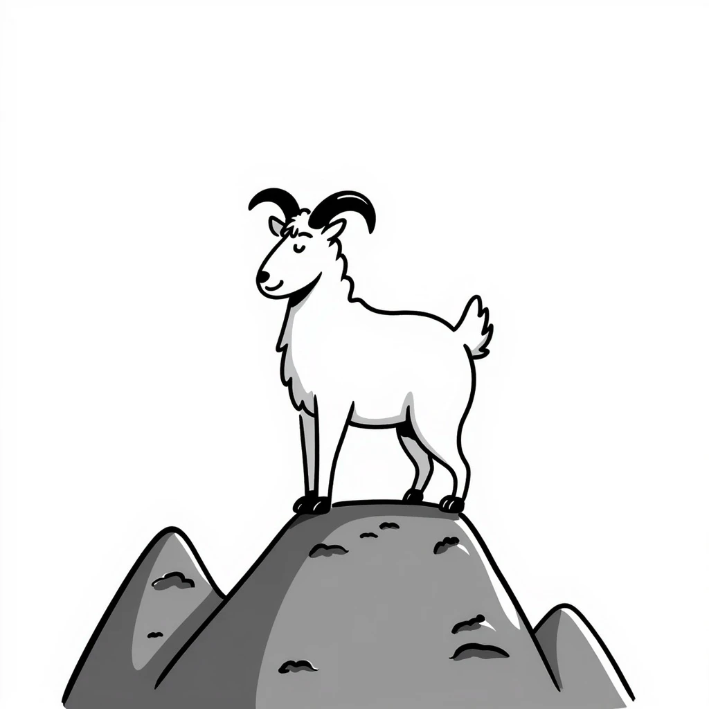 Mountain goat emoji