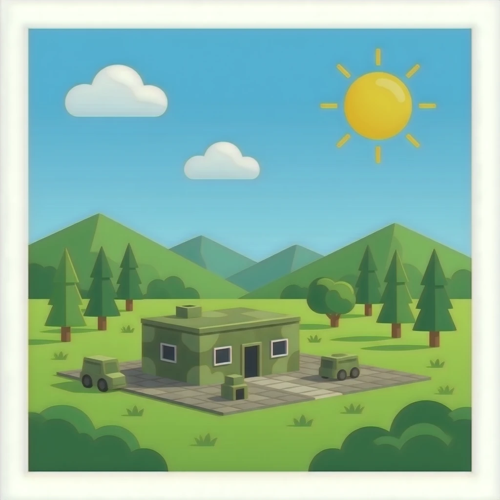 green military base emoji