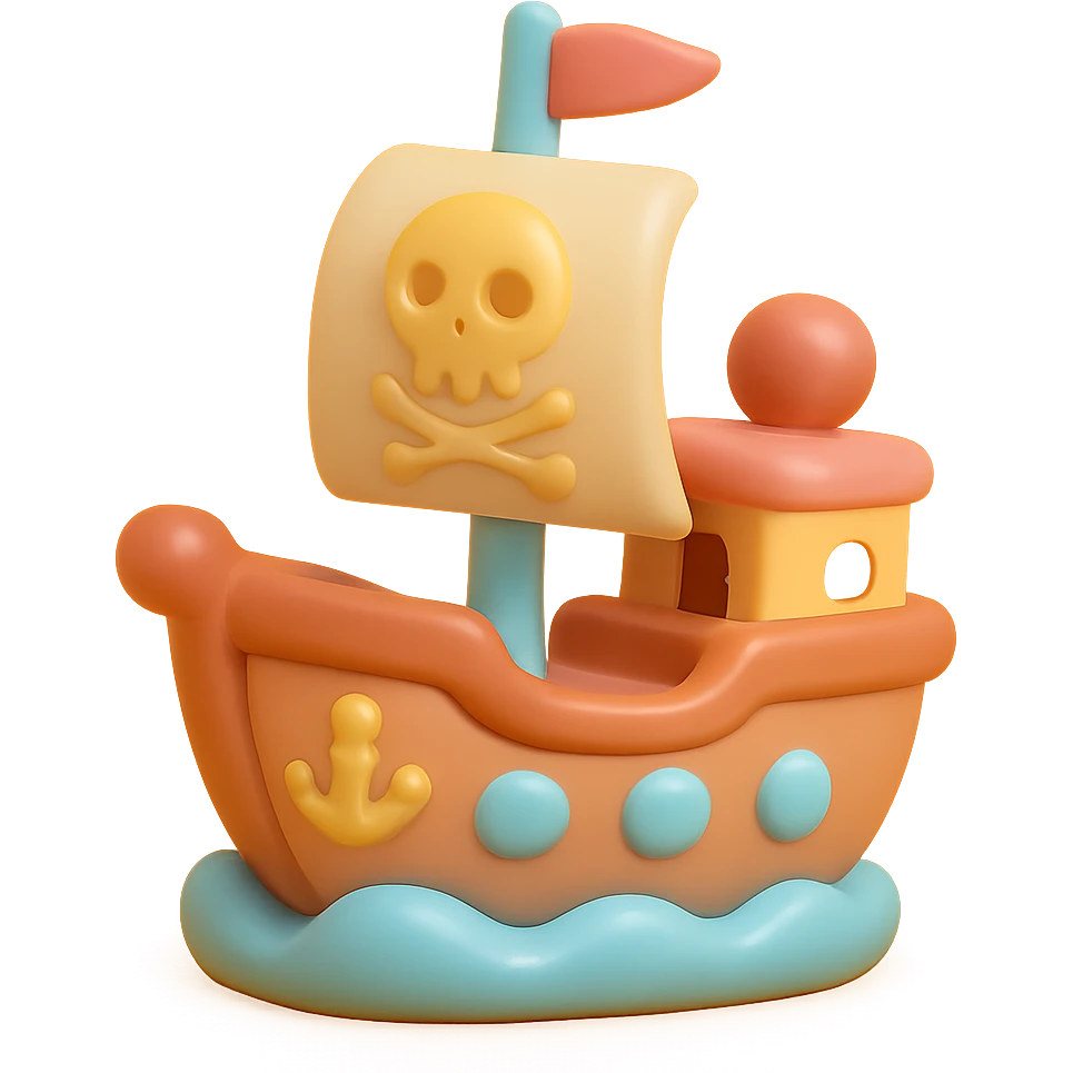pirate ship emoji