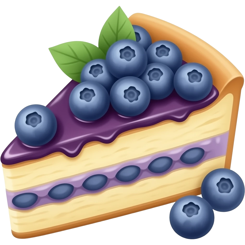 Make a blueberry shortcake emoji emoji
