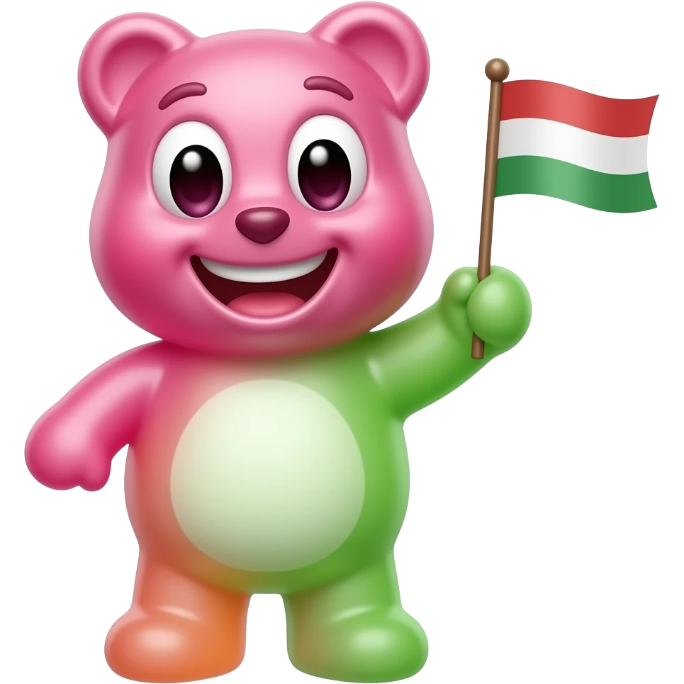 energetic gummy bear candy emoji full body emoji