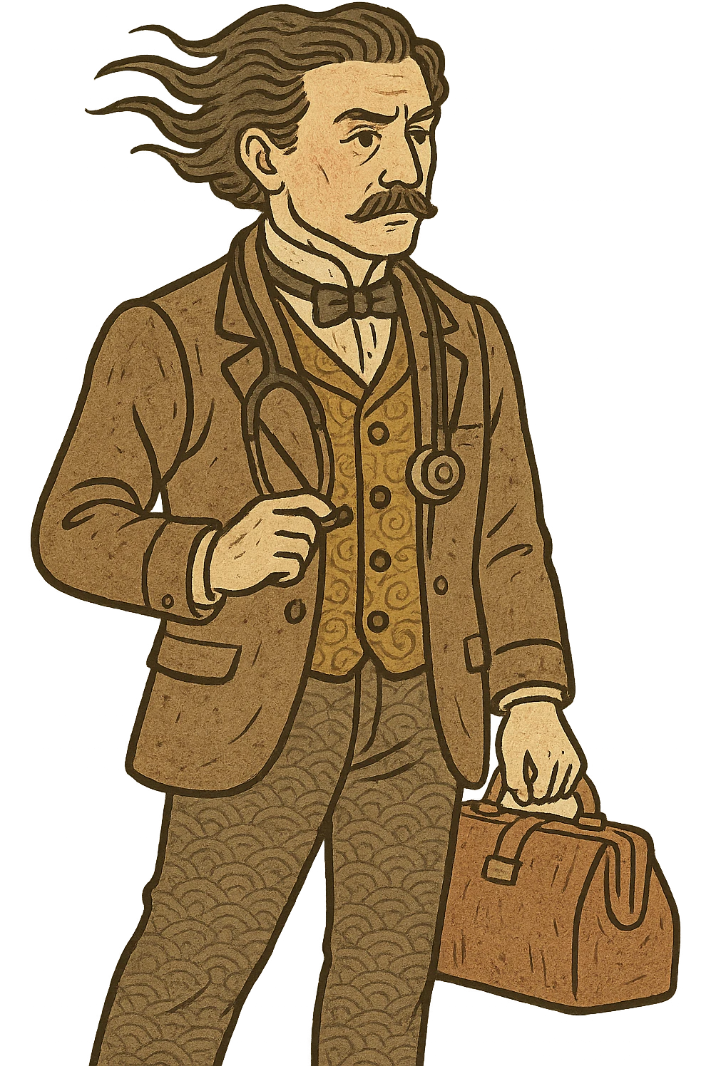 A VICTORIAN DOCTOR with transparent background emoji