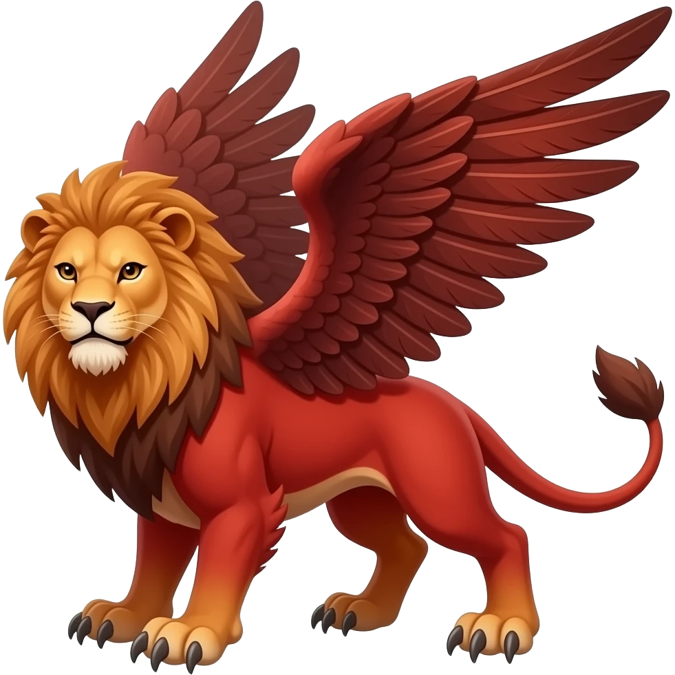 reddish-gryphon-griffin-GriffSnuff-animal-hybrid-creature emoji