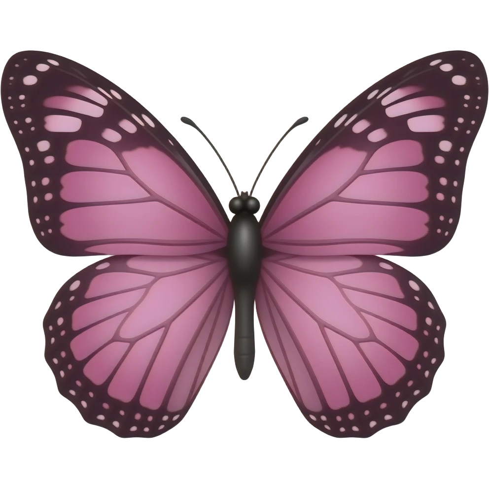 Pink butterfly emoji
