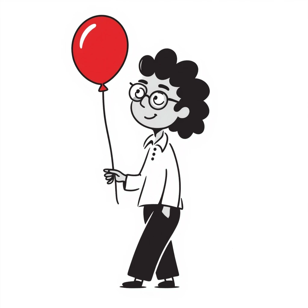 zombie boy with long black emo hair, glasses and white shirt, hand drawn doodle style emoji