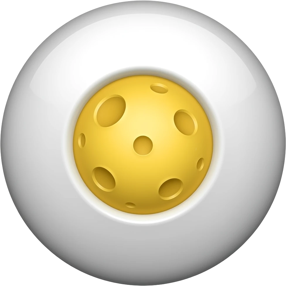 pilule ronde blanche, avec cartier de lune jaune au milieu emoji