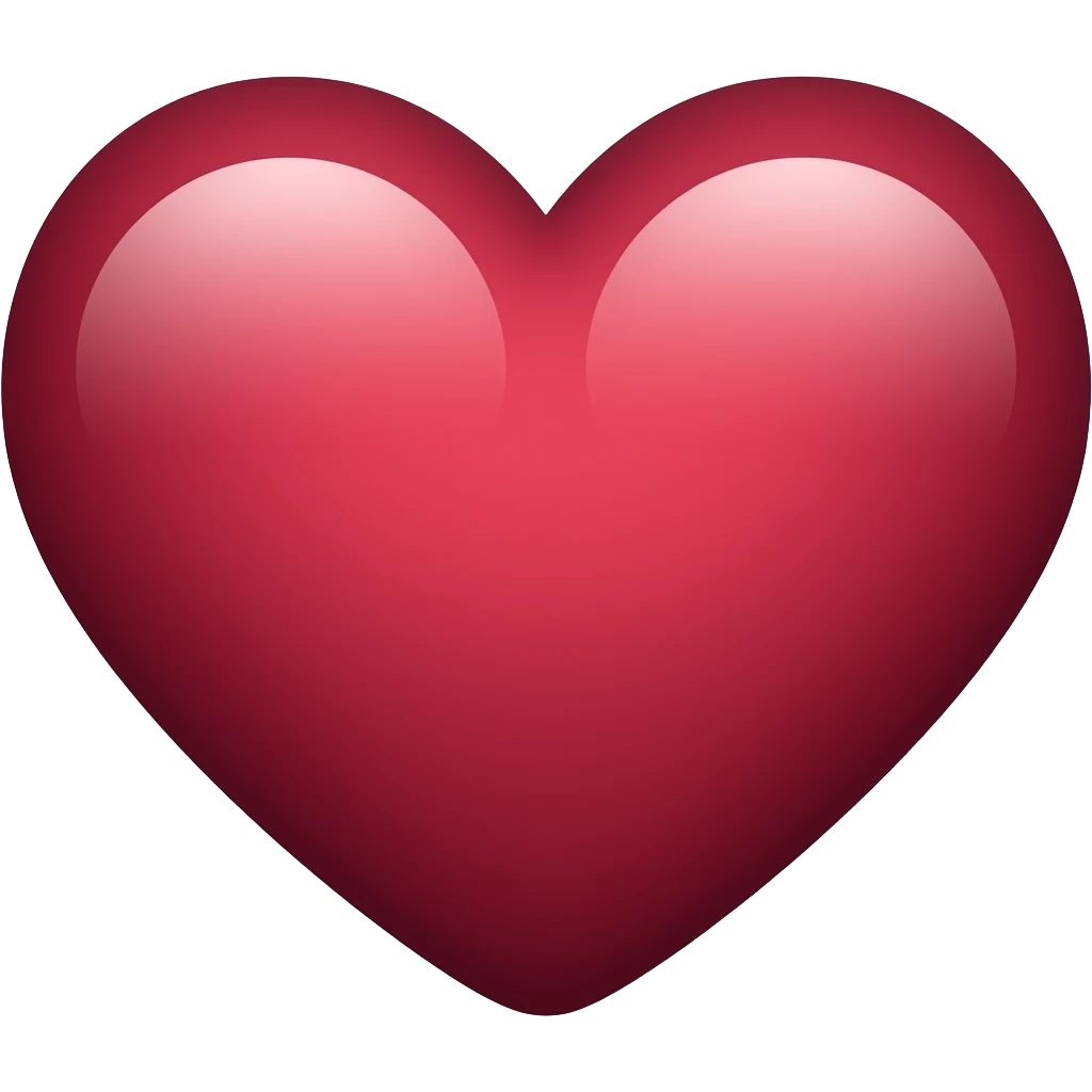 Maroon heart emoji