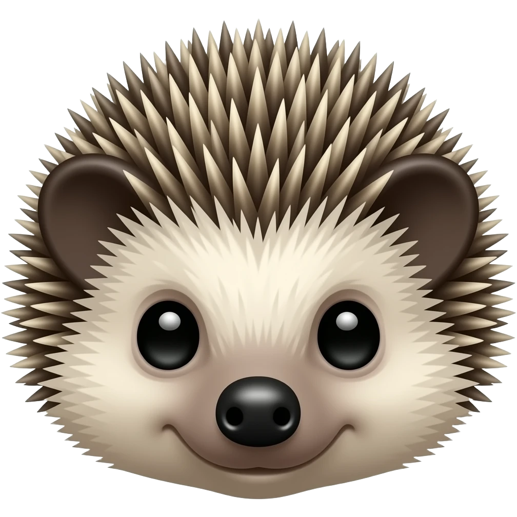 baby hedgehog face emoji