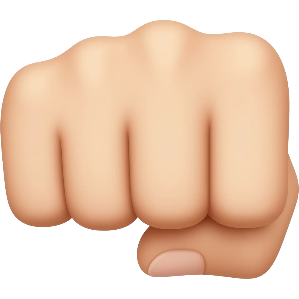 A hand with all fingers down and only the smallest finger up emoji