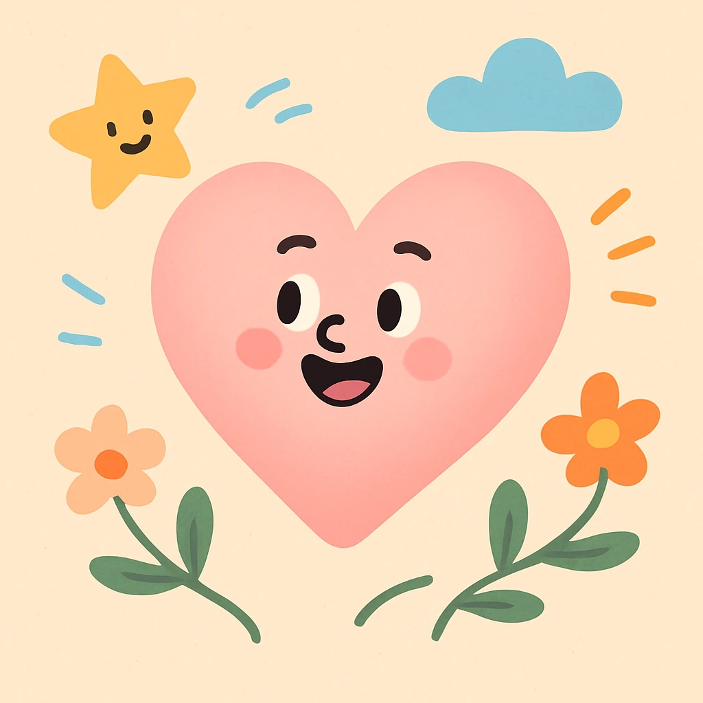 light pink heart, subtle gradient, smooth surface, delicate and airy, modern look emoji