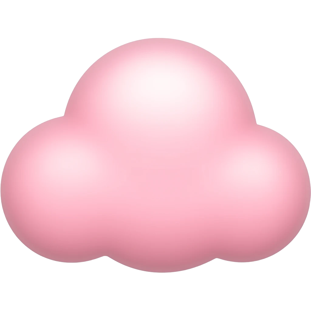 Pink cloud emoji