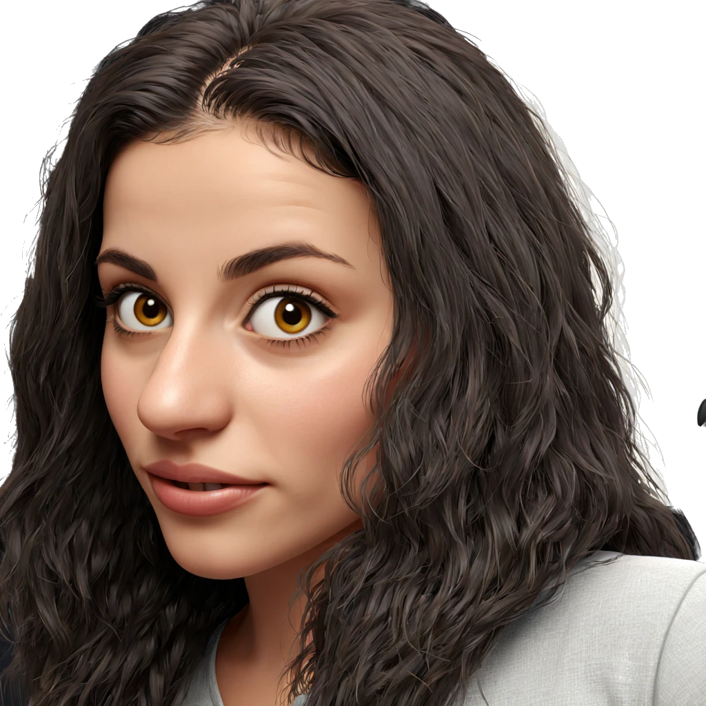 realistic portrait of a girl emoji